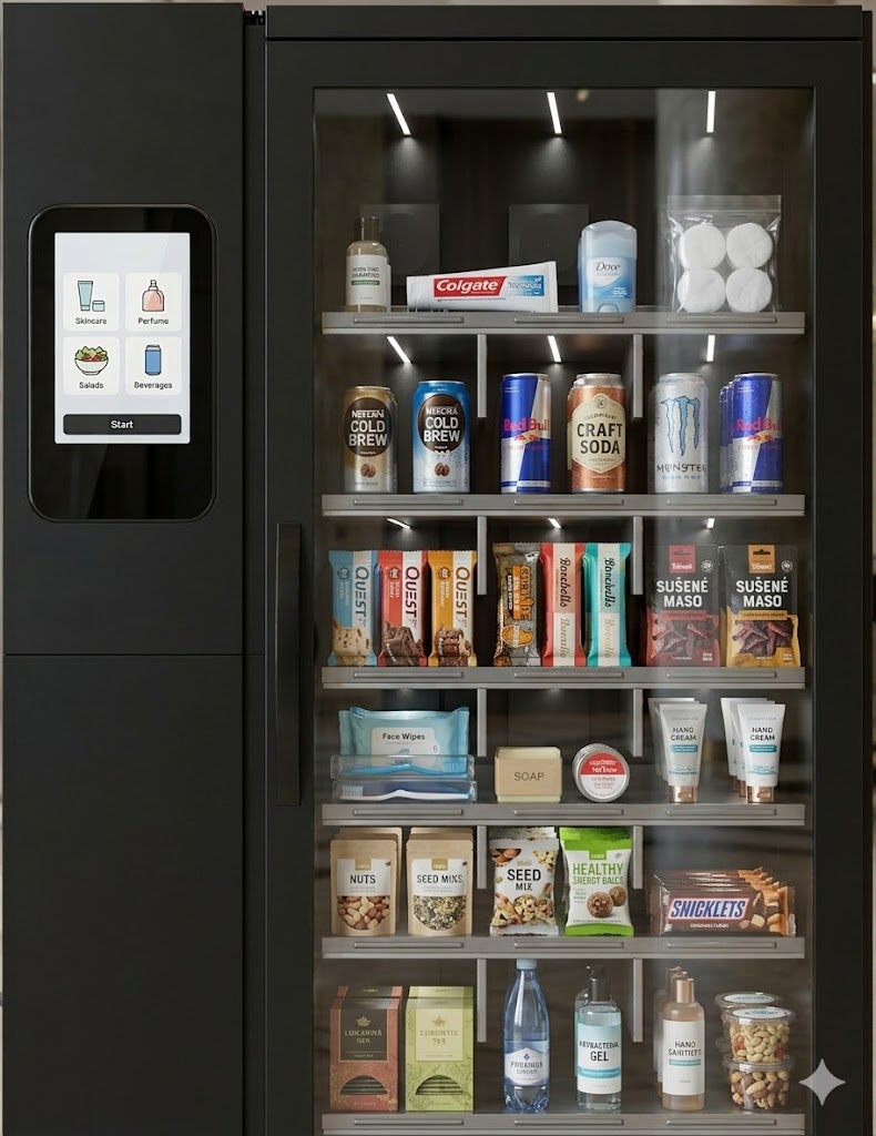 Innovation Lab smart fridge with touch display and RFID technology